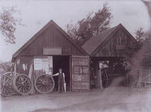 Sheds on Great Green, 1920's