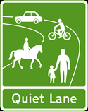 Quiet Lane Sign