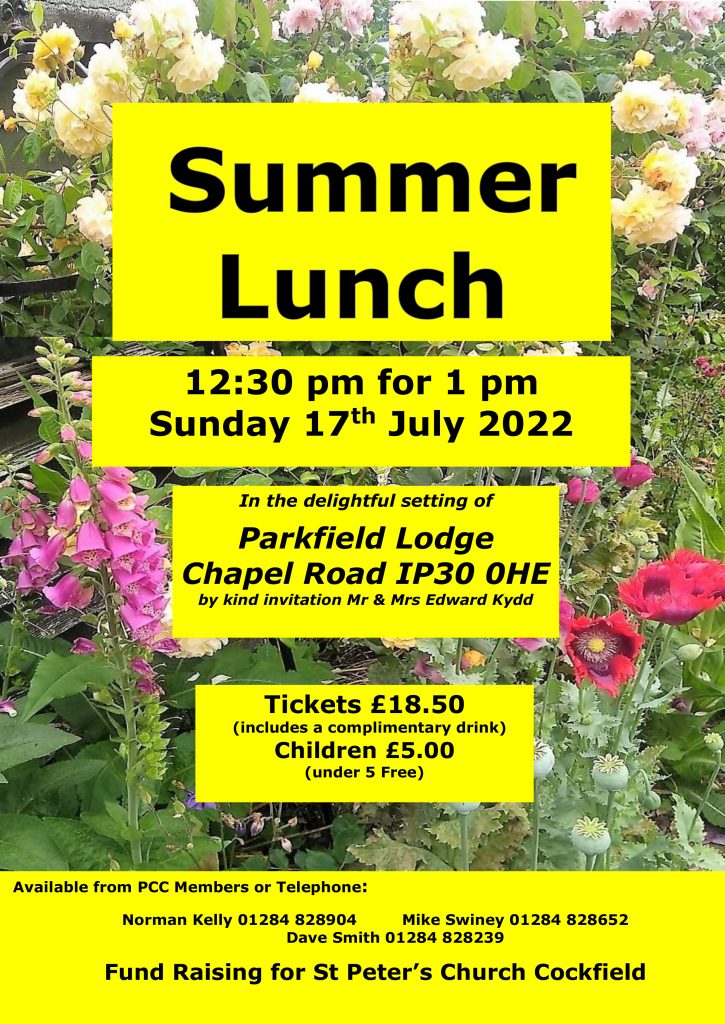 Summer Lunch @ Chapel Road, Cockfield